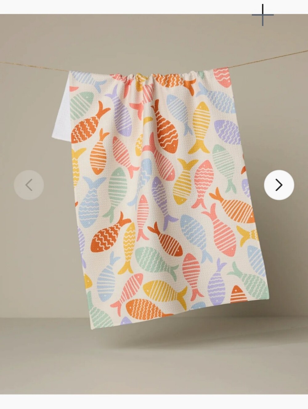 Geometry Fish Flip Tea Towel- 18" x 30"